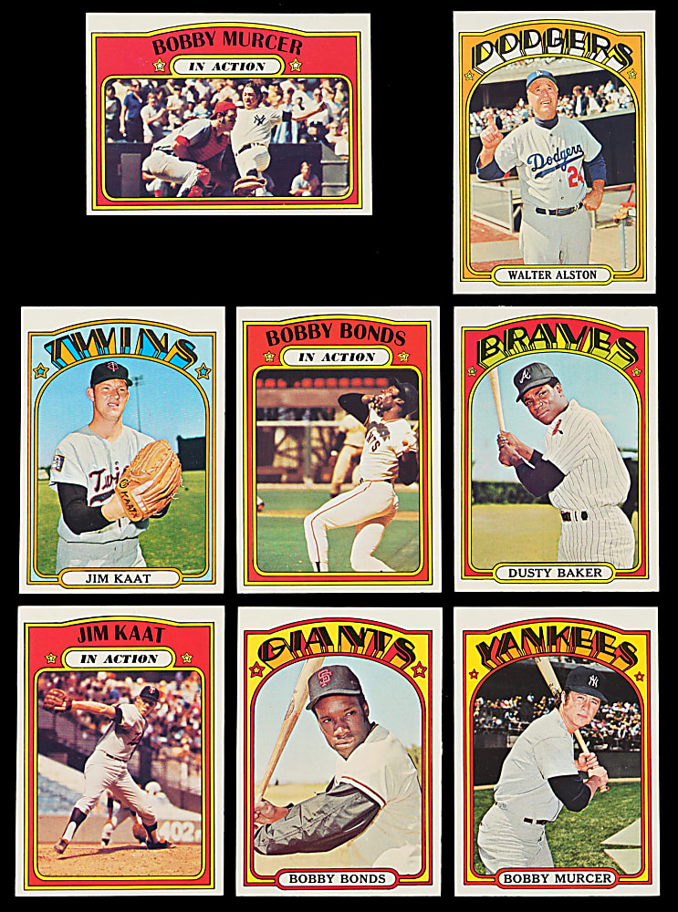 1972 Topps Complete Set (787) Plus 2 Variations & 9 PSA/SGC Graded - Sharp!