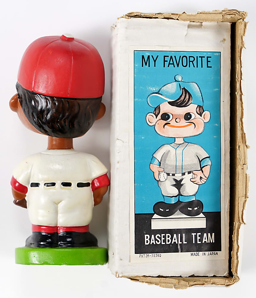 1962 Philadelphia Phillies Black Face Bobble Head Doll with Box - Exceptional Condition