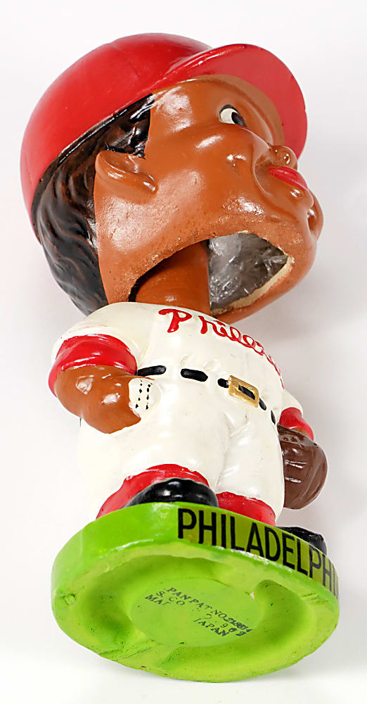 1962 Philadelphia Phillies Black Face Bobble Head Doll with Box - Exceptional Condition