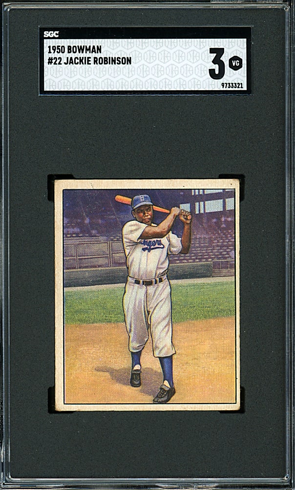 1950 Bowman #22 Jackie Robinson SGC VG 3