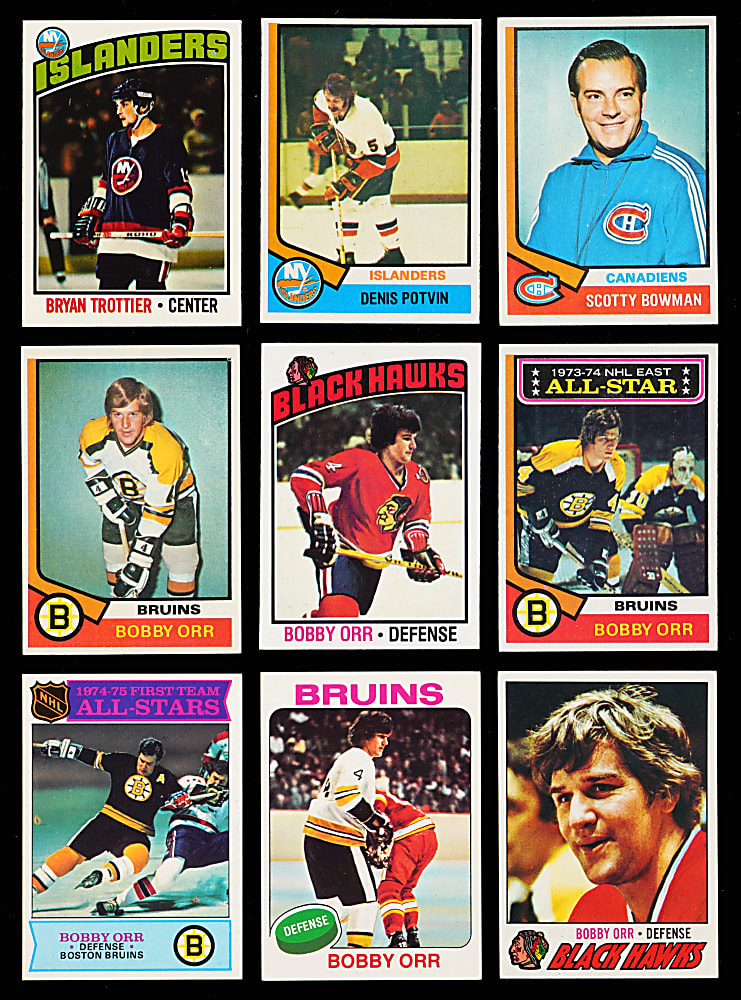 1974-1978 Topps Hockey Complete Set Run (4) - Sharp!