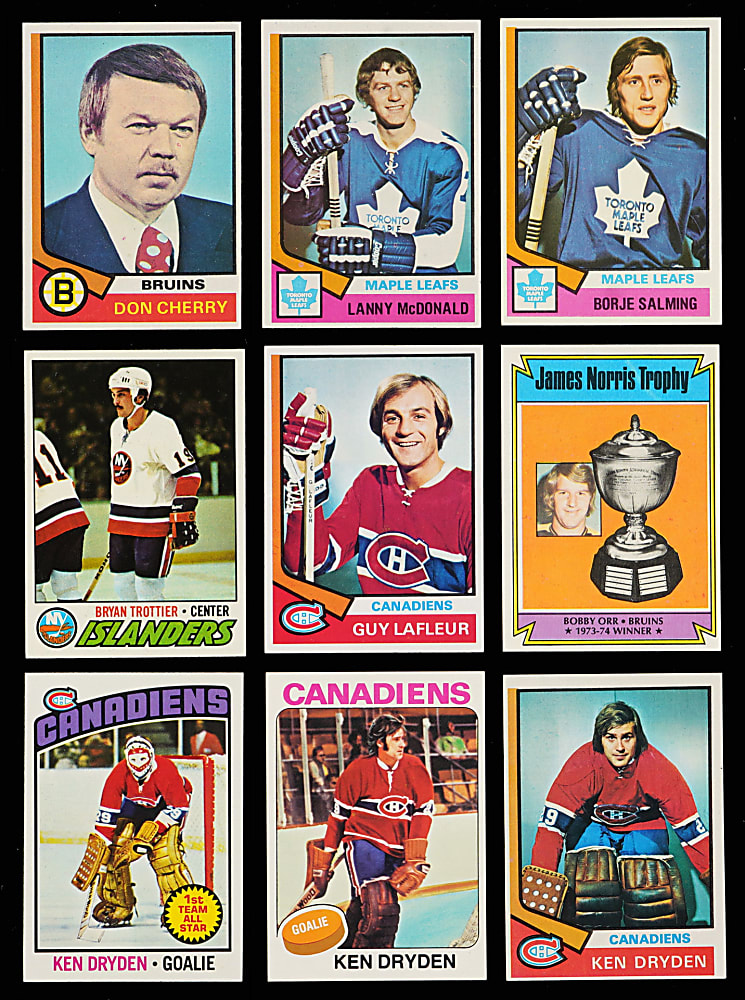 1974-1978 Topps Hockey Complete Set Run (4) - Sharp!