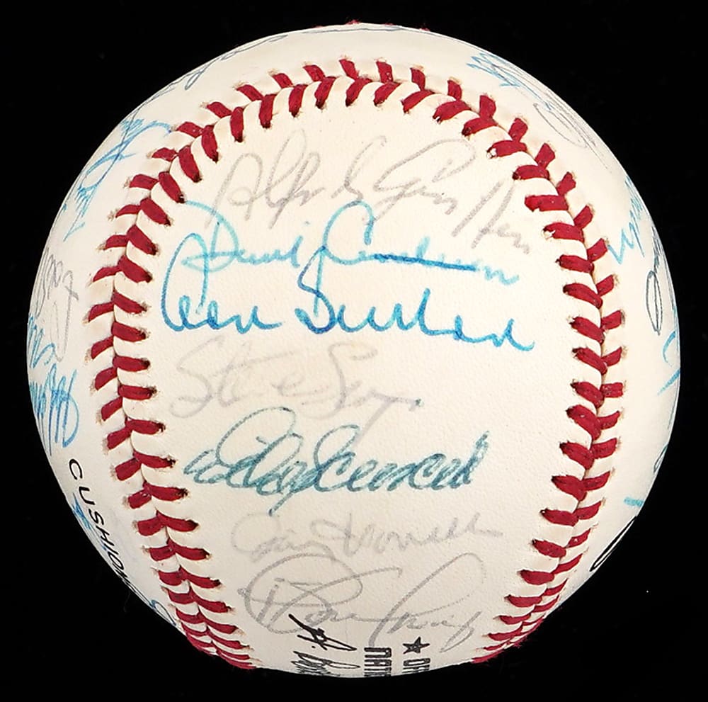 1988 World Champions Los Angeles Dodgers Team-Signed ONL/Giamatti Baseball with (31) Signatures Including Lasorda, Hershiser, Sutton, Gibson & Valenzuela