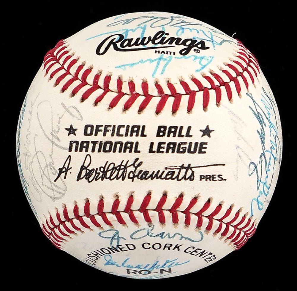 1988 World Champions Los Angeles Dodgers Team-Signed ONL/Giamatti Baseball with (31) Signatures Including Lasorda, Hershiser, Sutton, Gibson & Valenzuela