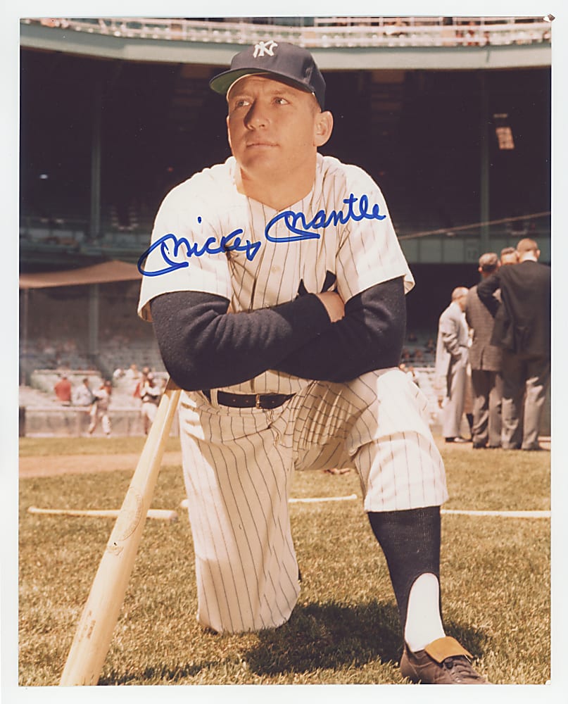 Mickey Mantle Signed 8" x 10" Color Photograph