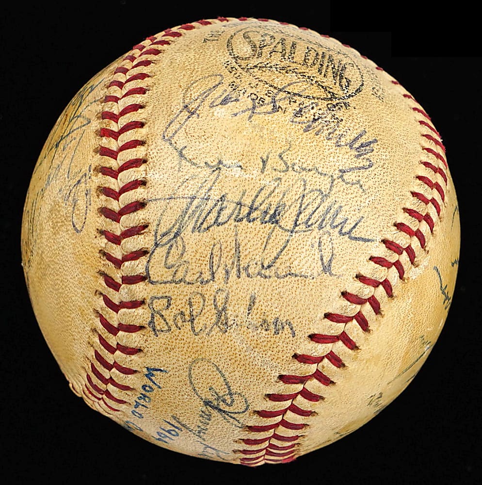 1964 World Champion St. Louis Cardinals Team-Signed ONL/Giles Baseball with (23) Signatures Including Bob Gibson, Lou Brock, Ken Boyer, Curt Flood