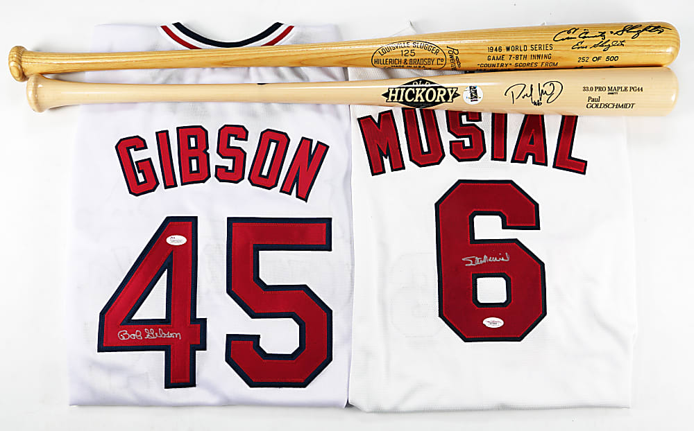 St. Louis Cardinals Autographed Treasure Chest (25) with Musial, Gibson, Goldschmidt & O. Smith
