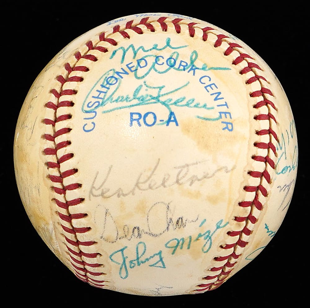Hall of Famers & Stars Multi-Signed OAL/MacPhail Baseball with (23) Signatures Including Joe DiMaggio, Mel Allen, Bill Dickey