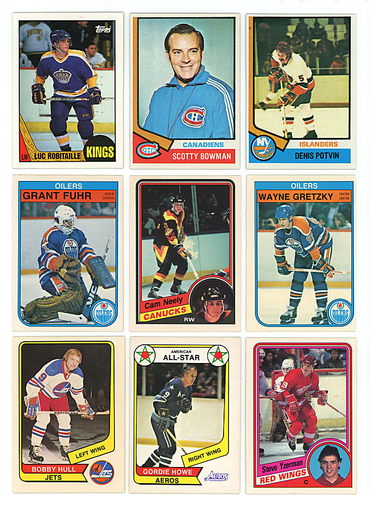 1974-1988 Topps & O-Pee-Chee Hockey Complete Sets (5)
