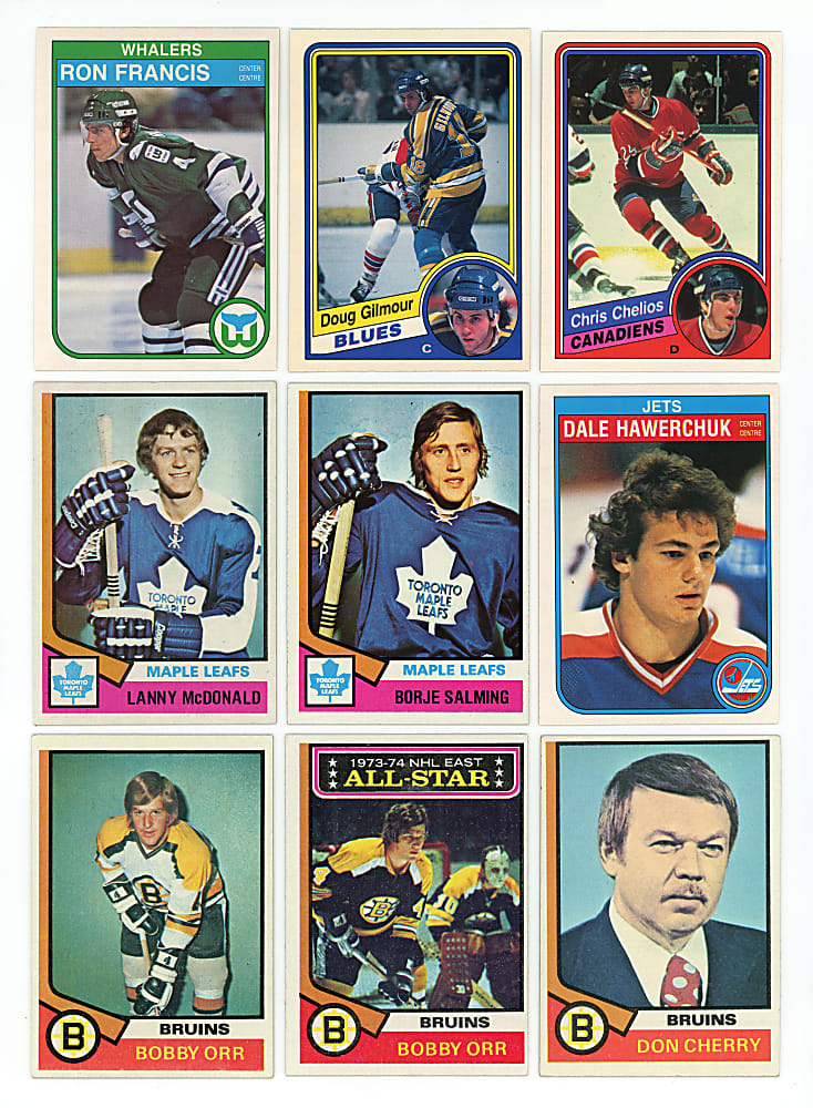 1974-1988 Topps & O-Pee-Chee Hockey Complete Sets (5)