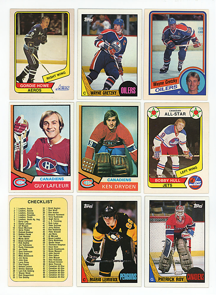 1974-1988 Topps & O-Pee-Chee Hockey Complete Sets (5)