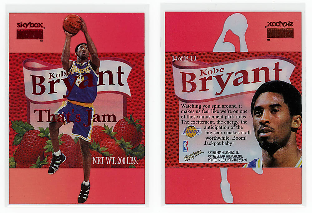 1998 Skybox Premium Basketball That's Jam #14 Kobe Bryant - Rare Insert