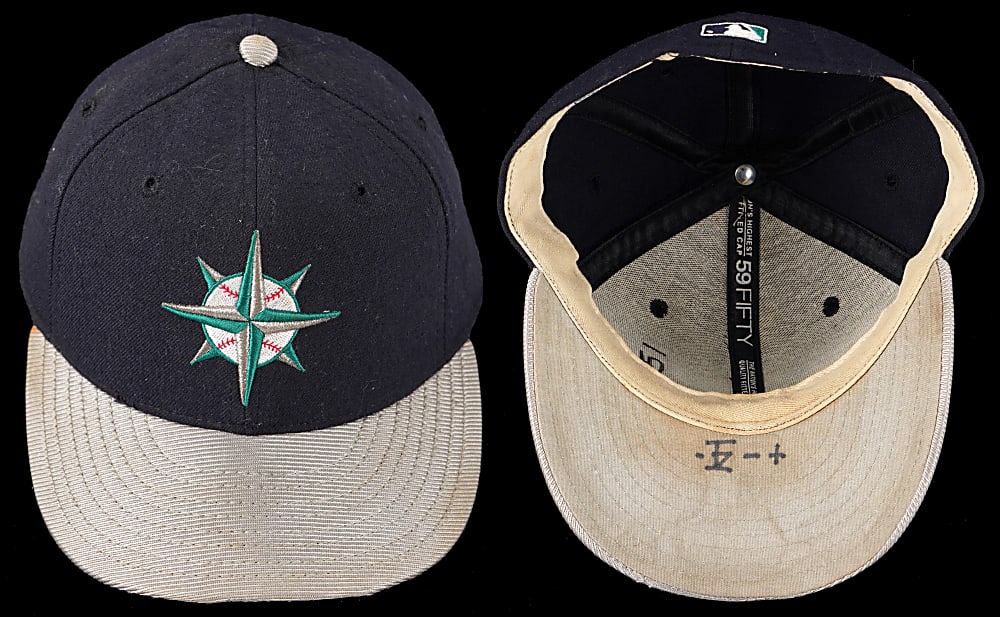 Circa 2000s Seattle Mariners Game-Used Spring Training / Batting Practice Cap Attributed to Ichiro Suzuki - Phil Wood LOA