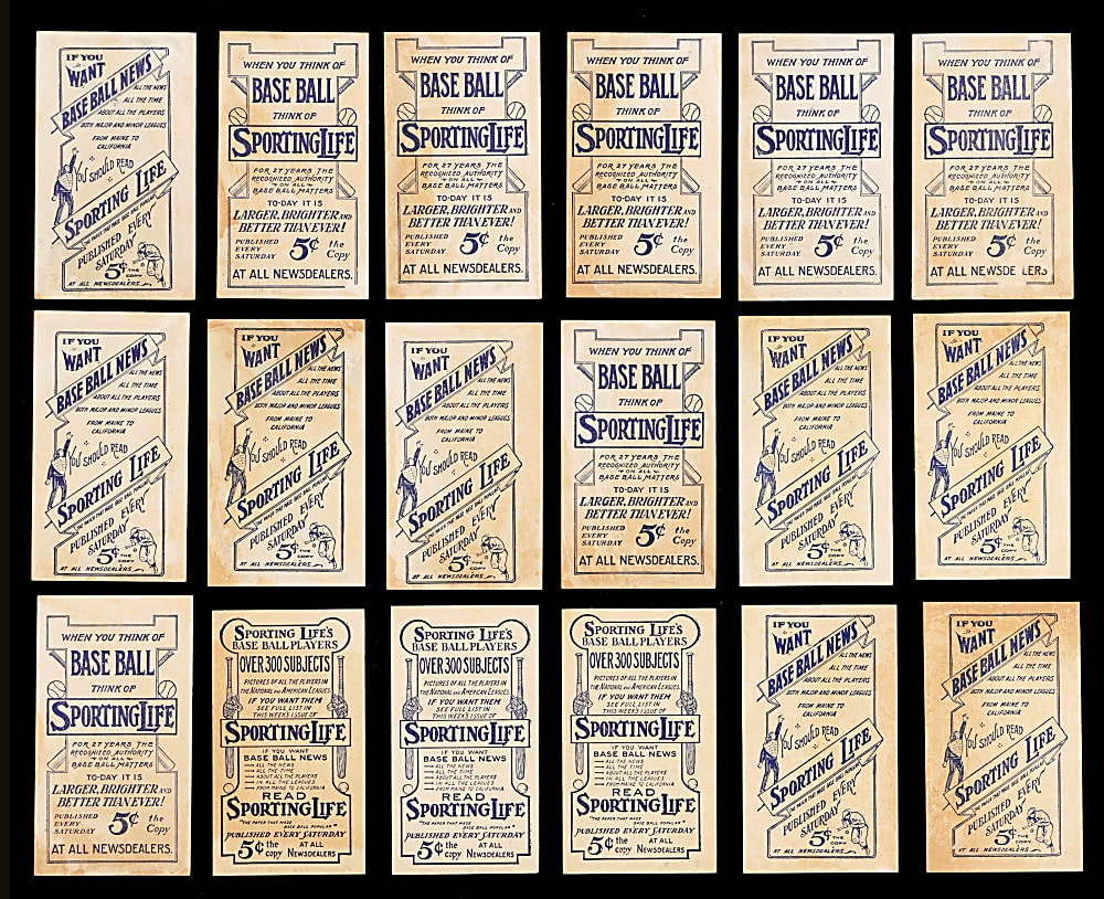 1910-1911 M116 Sporting Life Partial Set (146) with (23) Type 3 Backs