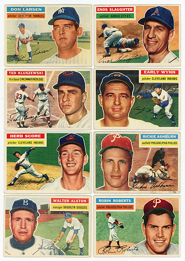 1956 Topps Starter Set (108) with Clemente, Koufax, Mays & T. Williams