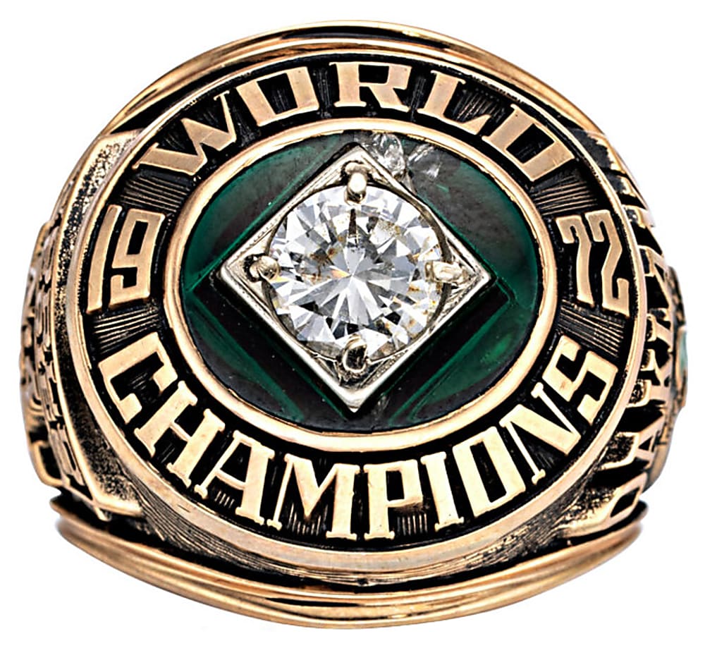 1972 Charles O. Finley Oakland Athletics Authentic World Series Championship Ring with TJK LOA