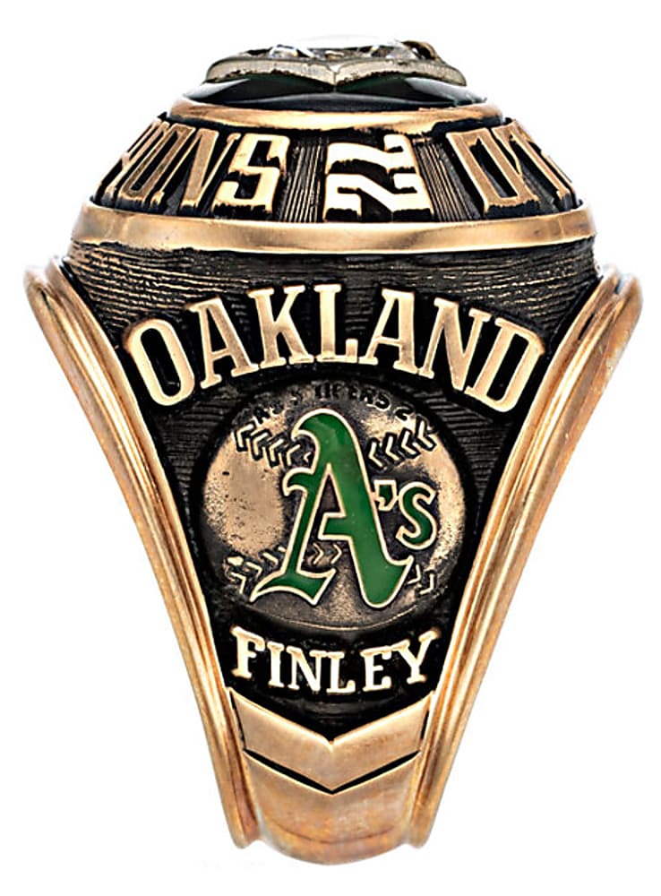 1972 Charles O. Finley Oakland Athletics Authentic World Series Championship Ring with TJK LOA
