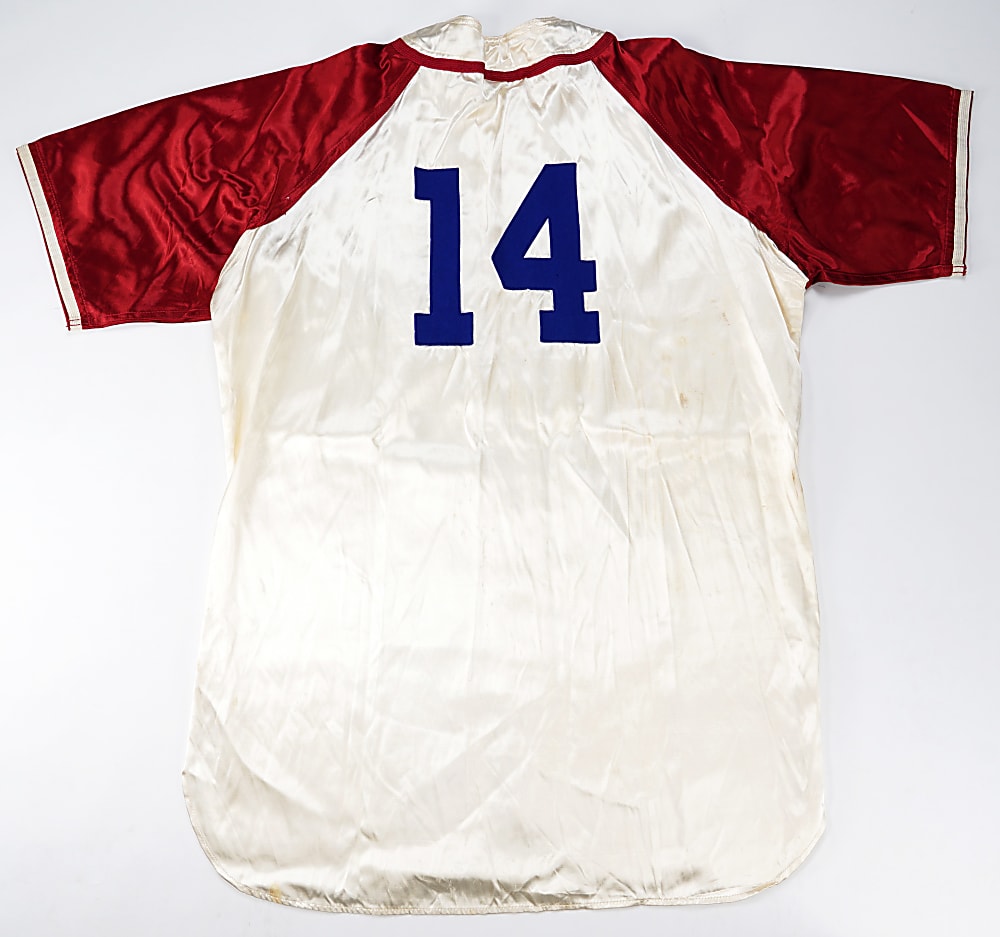 Extremely Rare 1938 Bill Baker American Association Satin All-Star Jersey & Pants