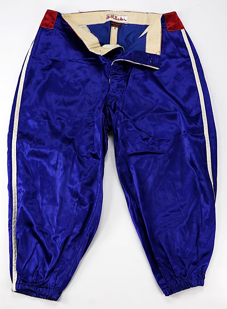Extremely Rare 1938 Bill Baker American Association Satin All-Star Jersey & Pants