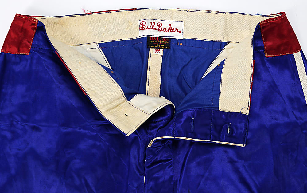 Extremely Rare 1938 Bill Baker American Association Satin All-Star Jersey & Pants