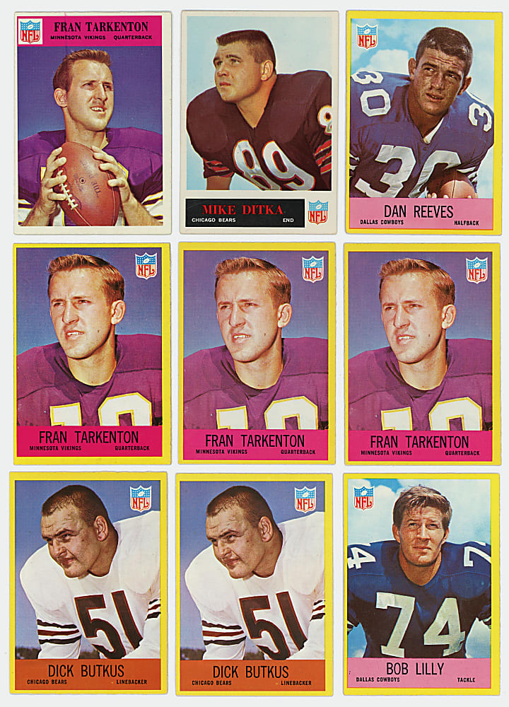 1964-1967 Philadelphia Football Collection (322) with 1967 Partial Set (147/198)