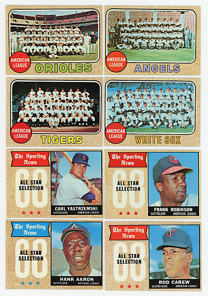 1968 Topps Near Set (492/576) with Several Hall of Famers & Stars