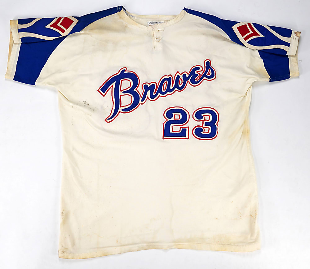 1972 Jim Nash Atlanta Braves Game-Used Home Jersey - First Year Pullover Style with Phil Wood LOA