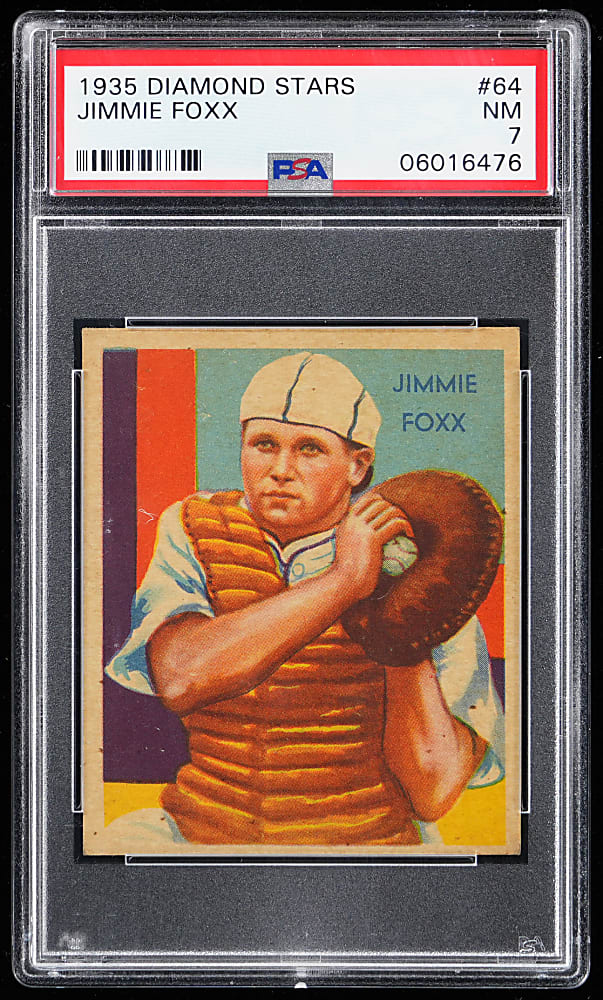 1934-1936 Diamond Stars #64 Jimmie Foxx PSA NM 7