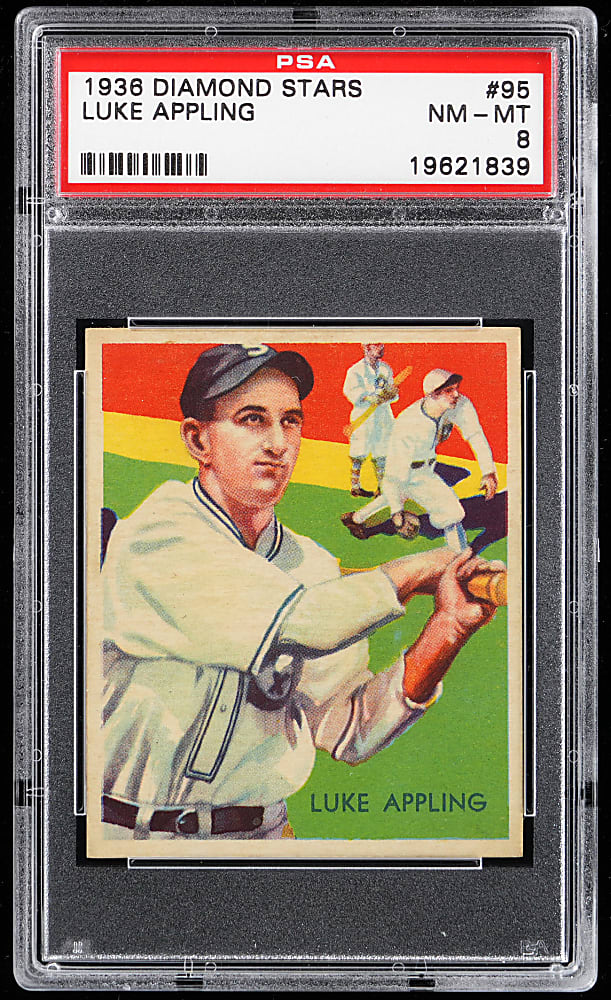 1934-1936 Diamond Stars #95 Luke Appling PSA NM-MT 8 - Only 2 Higher