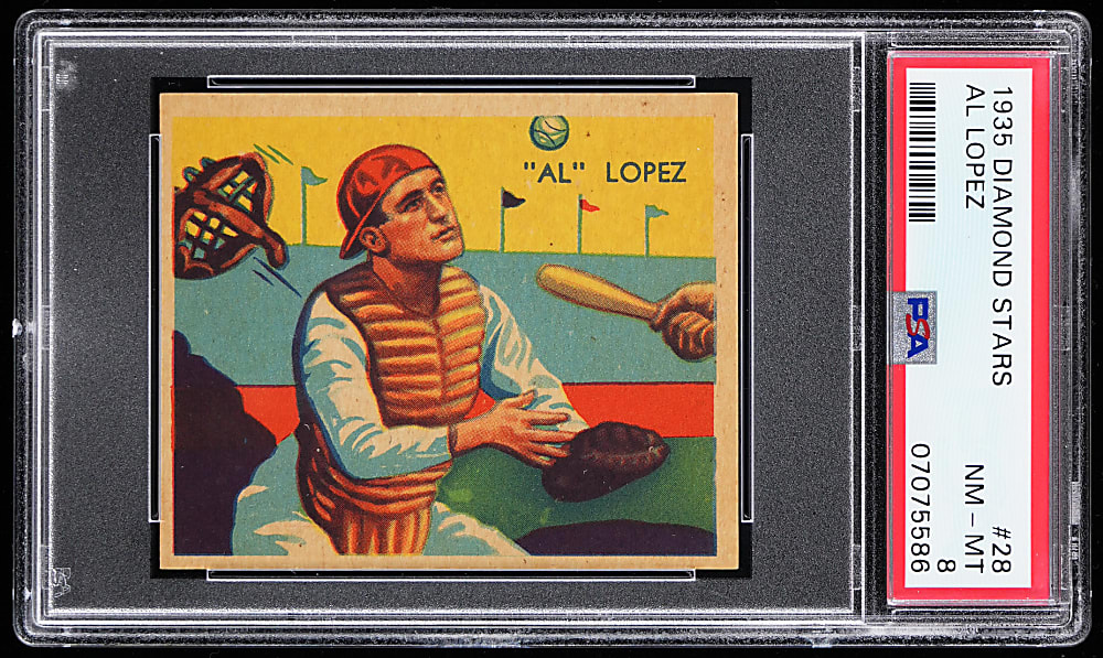1934-1936 Diamond Stars #28 Al Lopez PSA NM-MT 8 - Only 3 Higher