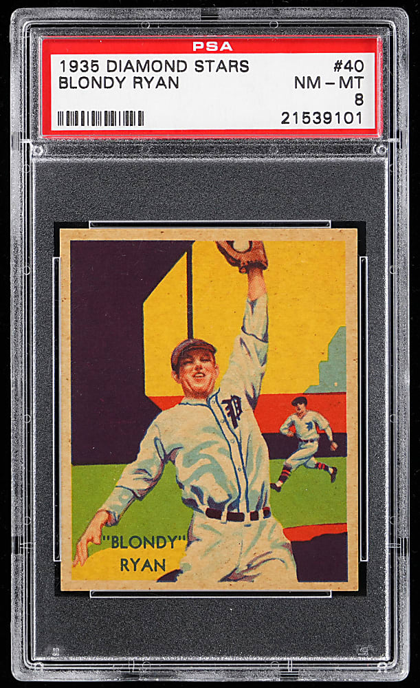 1934-1936 Diamond Stars #40 Blondy Ryan PSA NM-MT 8 - Only 5 Higher