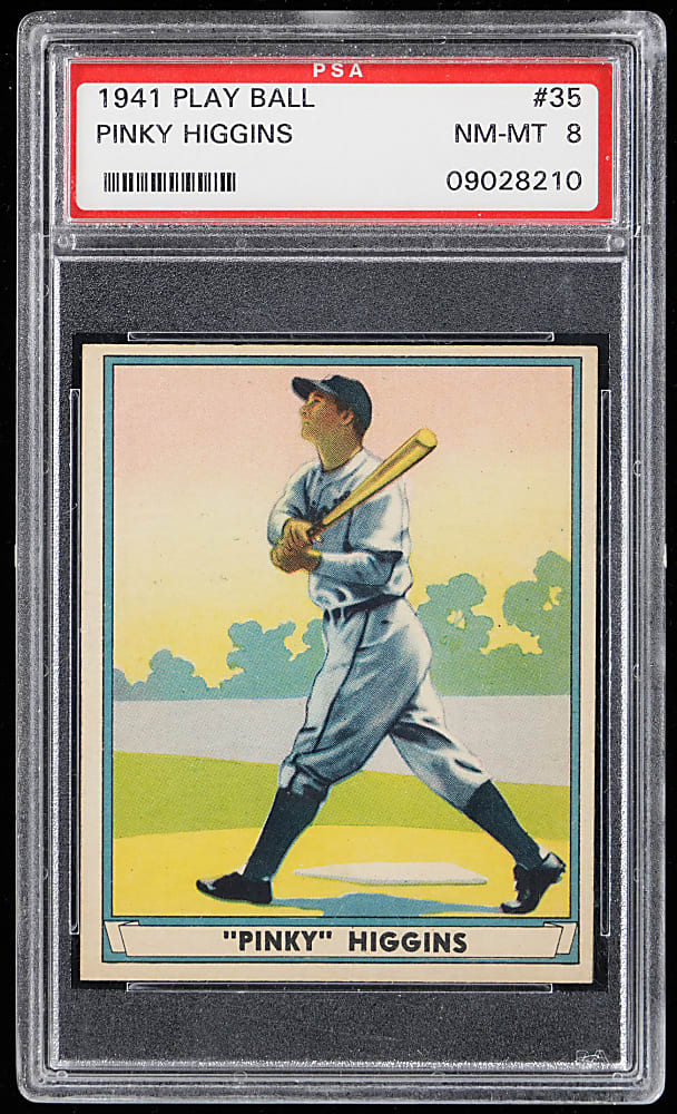 1941 Play Ball #35 Pinky Higgins PSA NM-MT 8 - Only 5 Higher