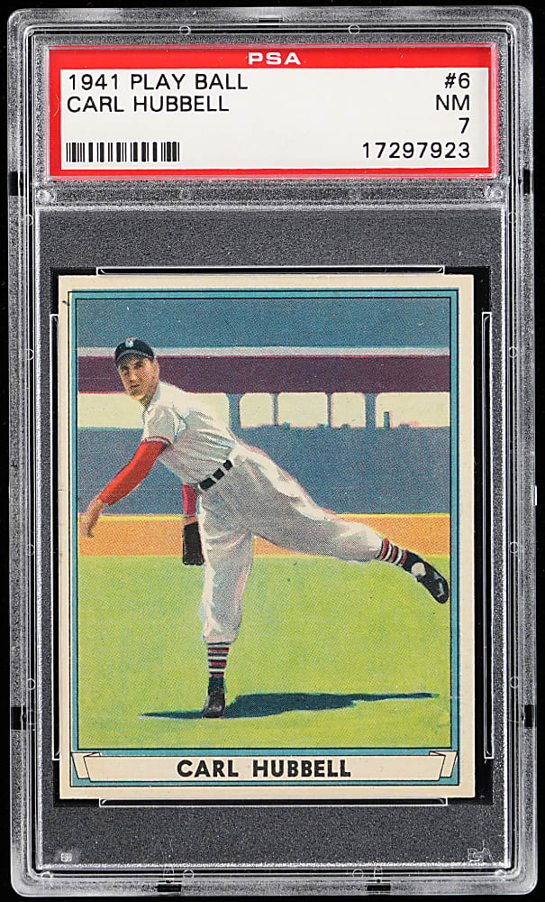 1941 Play Ball #6 Carl Hubbell PSA NM 7