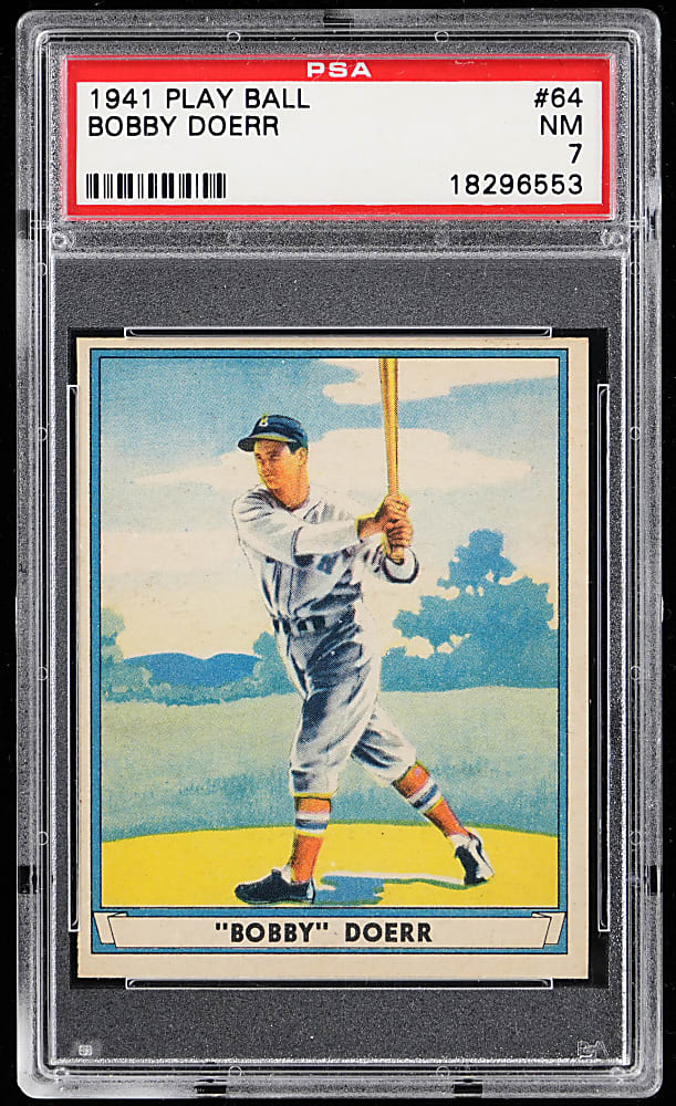 1941 Play Ball #64 Bobby Doerr PSA NM 7