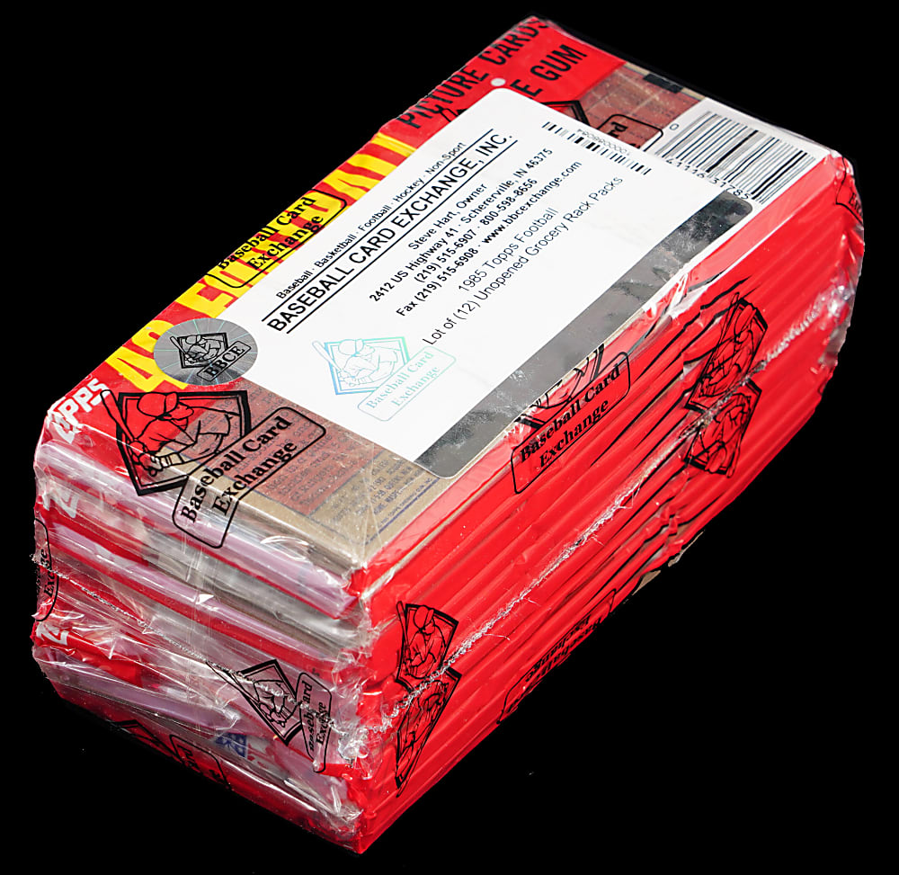 1985 Topps Football Unopened Grocery Rack Bundle (12) - BBCE