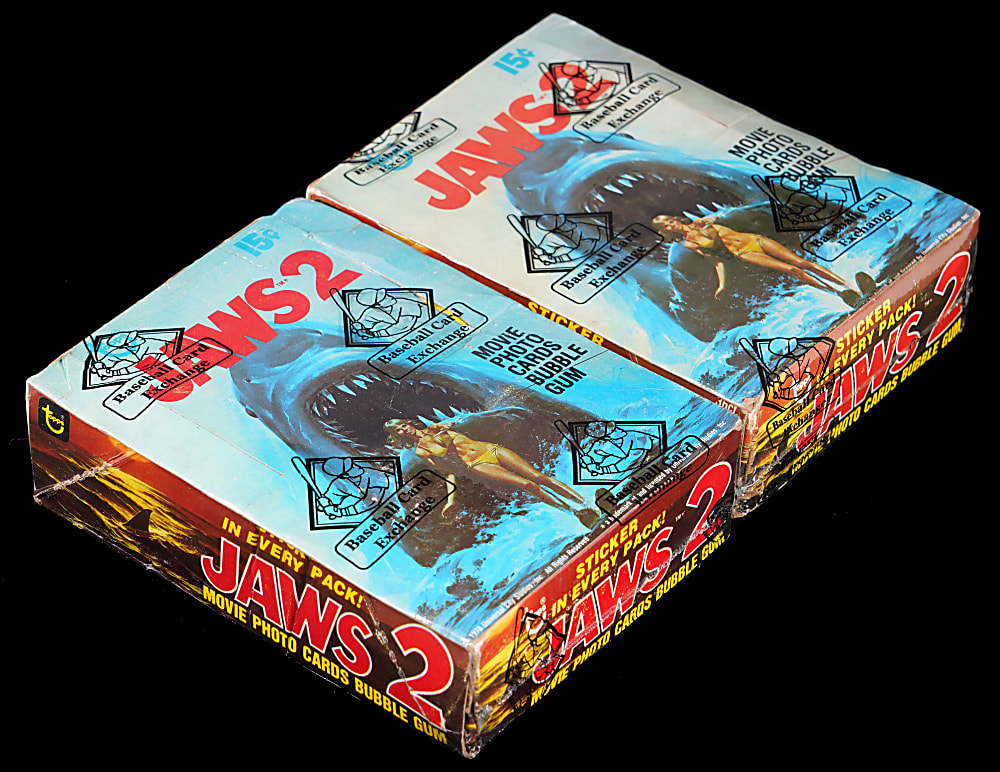 1978 Topps Jaws 2 Unopened Wax Box Pair - Both BCCE