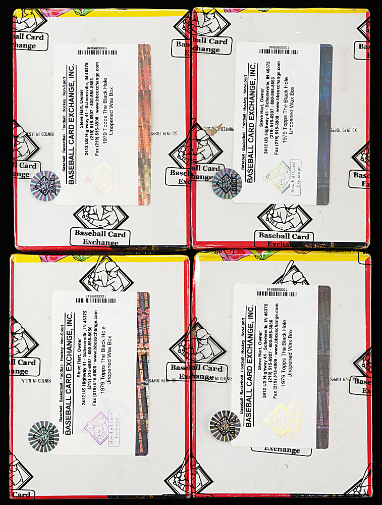 1979 Topps The Black Hole Unopened Wax Box Quartet - Each BBCE