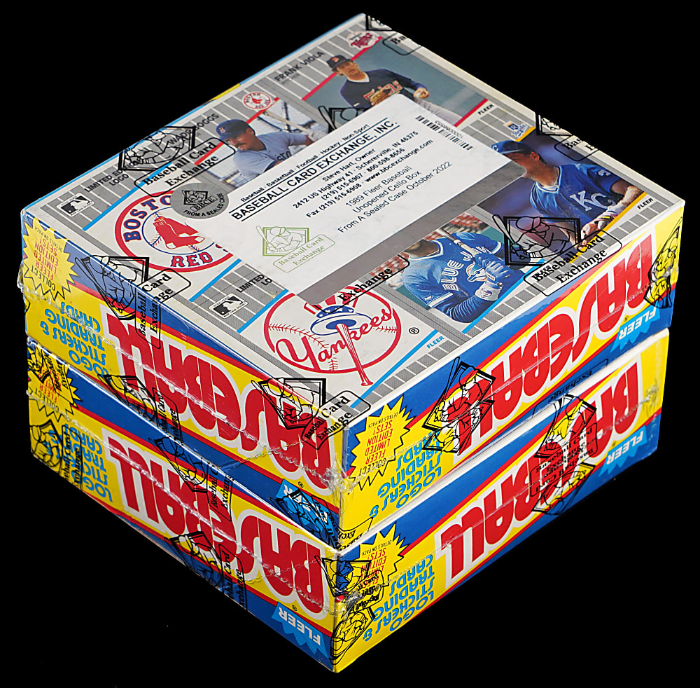1989 Fleer Unopened Cello Box Pair FASC - Both BBCE