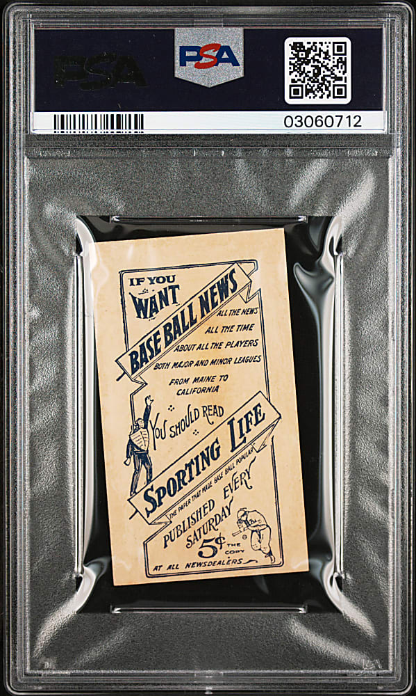 1910-1911 M116 Sporting Life Sam Crawford Pastel Background PSA NM-MT 8 (oc)