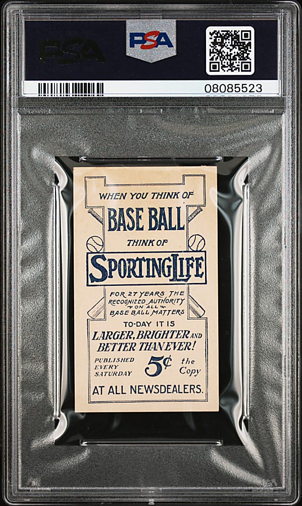 1910-1911 M116 Sporting Life Chief Bender Pastel Background PSA NM 7