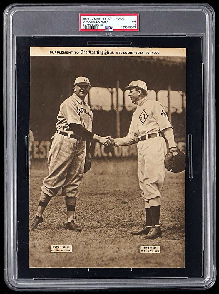 1909-1913 M101-2 Sporting News Supplements Cy Young/Lou Criger PSA POOR 1