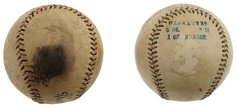 Extremely Rare Circa 1910 Reach Official American League (Ban Johnson) Baseball and Circa 1919-1924 Spalding Official National League Baseball Pair