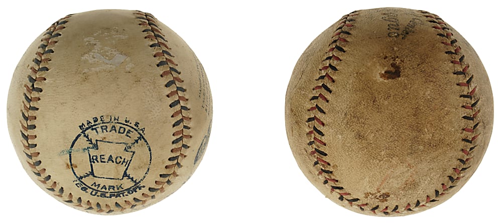 Extremely Rare Circa 1910 Reach Official American League (Ban Johnson) Baseball and Circa 1919-1924 Spalding Official National League Baseball Pair