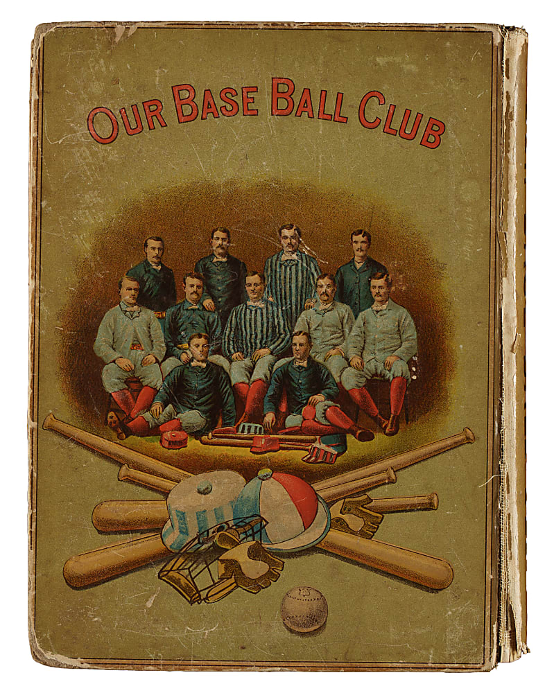 1884 "Our Base Ball Club" Signed First-Edition Hardcover Book - Superb Early Baseball Cover Artwork!