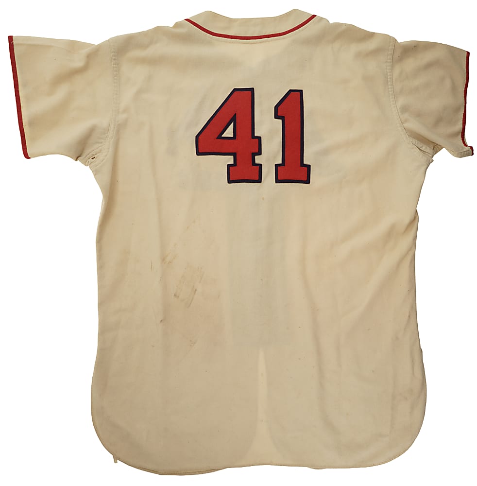 1953 Jack Faszholz St. Louis Cardinals Game-Used Home Jersey - Played Only Four Major League Games!