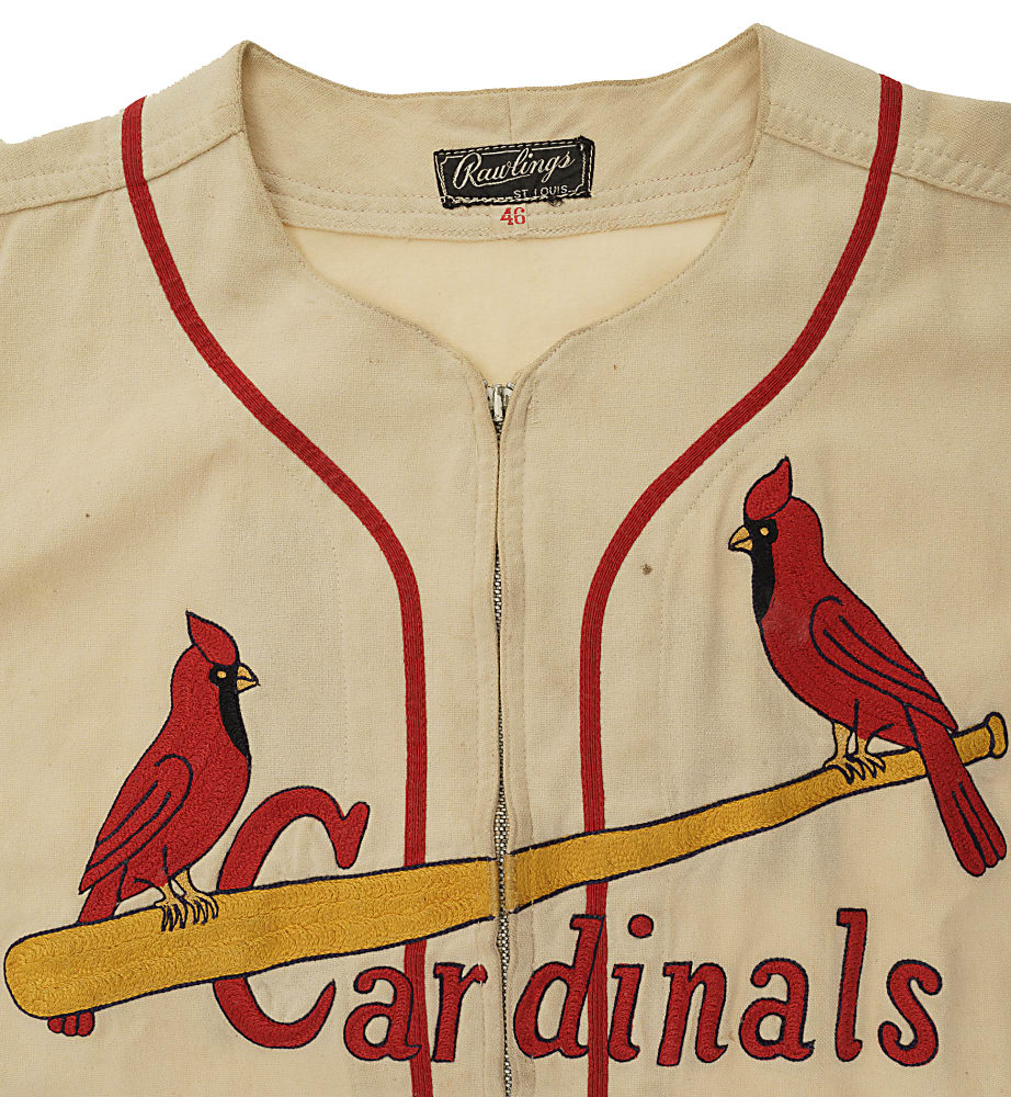 1953 Jack Faszholz St. Louis Cardinals Game-Used Home Jersey - Played Only Four Major League Games!