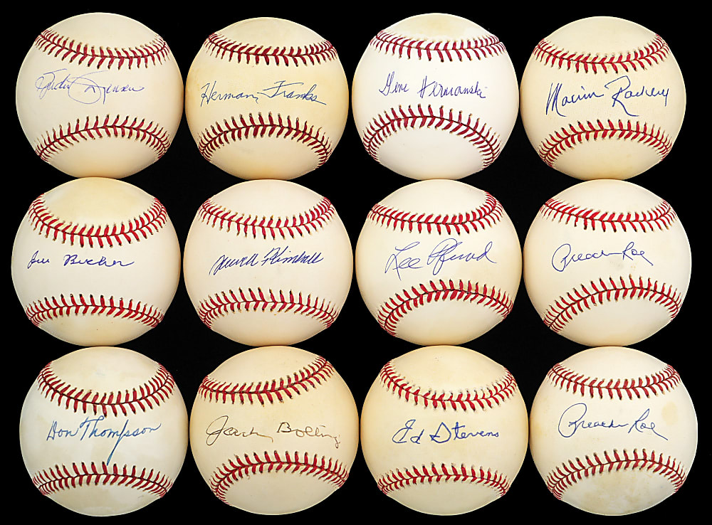 Brooklyn Dodgers Single-Signed Baseball Collection of (60)