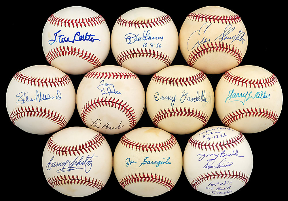 St. Louis Cardinals Signed Baseballs Collection (39)