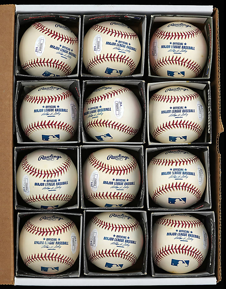 Jack Fisher Single Signed Baseballs (12) - JSA