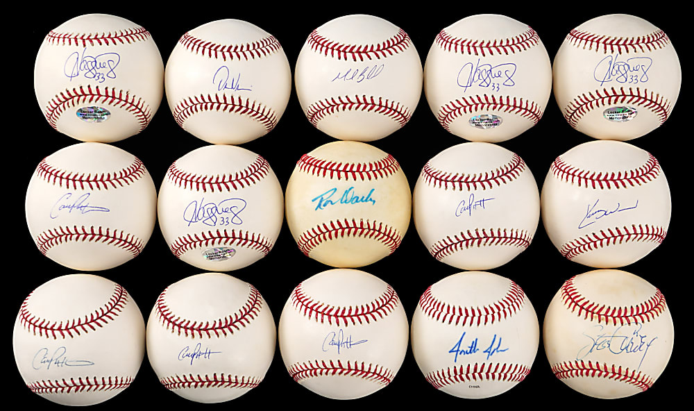 1980s-2000s Single-Signed Baseballs Collection (76) - Most Individually Certed